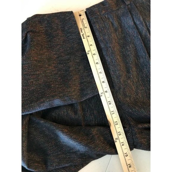 Ann Stevens Womens Pants Blue High Rise Pleated 12 - Picture 5 of 9